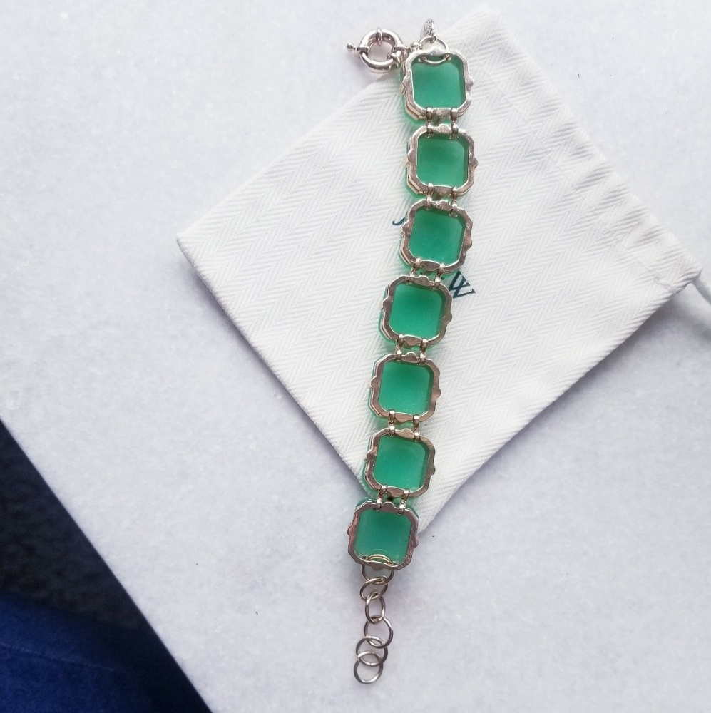 J.Crew green Bold Resin gemstone bracelet - Picture 4 of 5